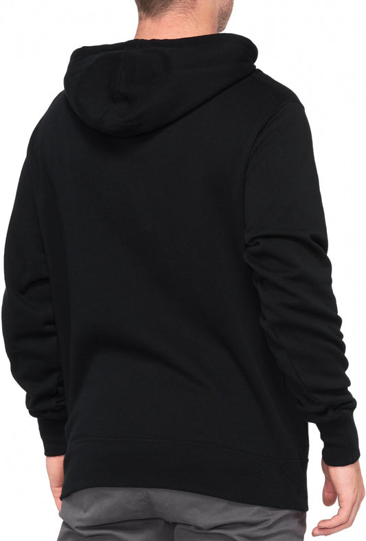 HOODED PULLOVER SWEATER BLACK