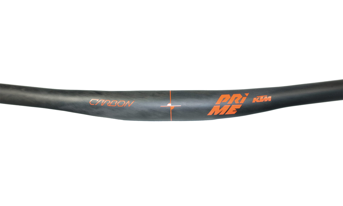 KTM Prime Carbon Flat Bar 9° black U D / shiny orange 720 mm