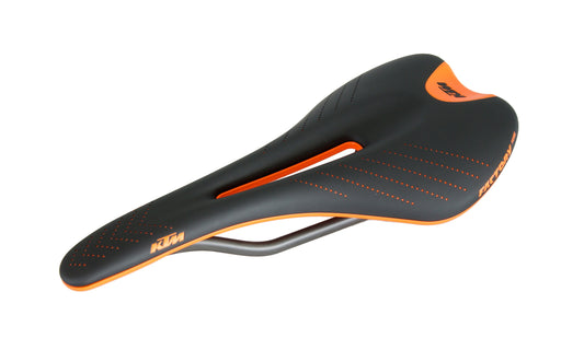 KTM Prime Race saddle FREE CARBON black / orange