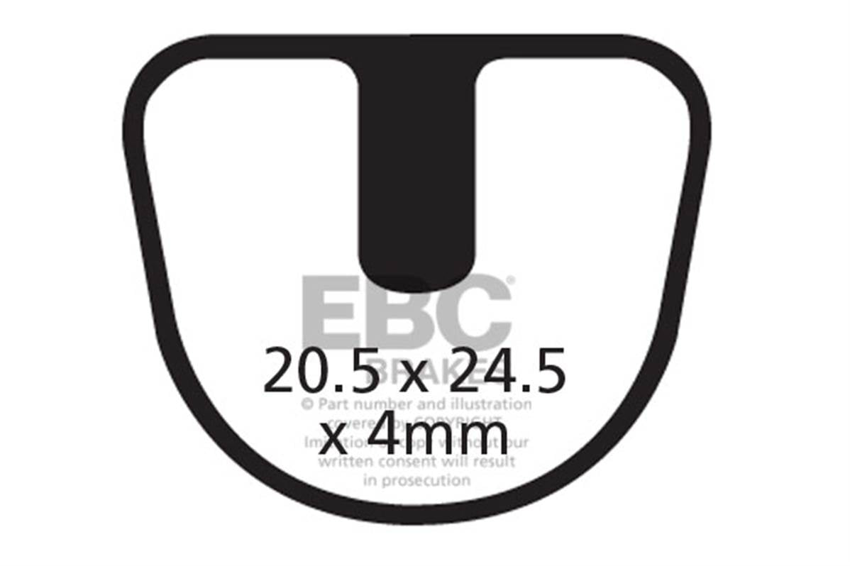 Ebc - Brake Pad Joytech Mechanical Organic