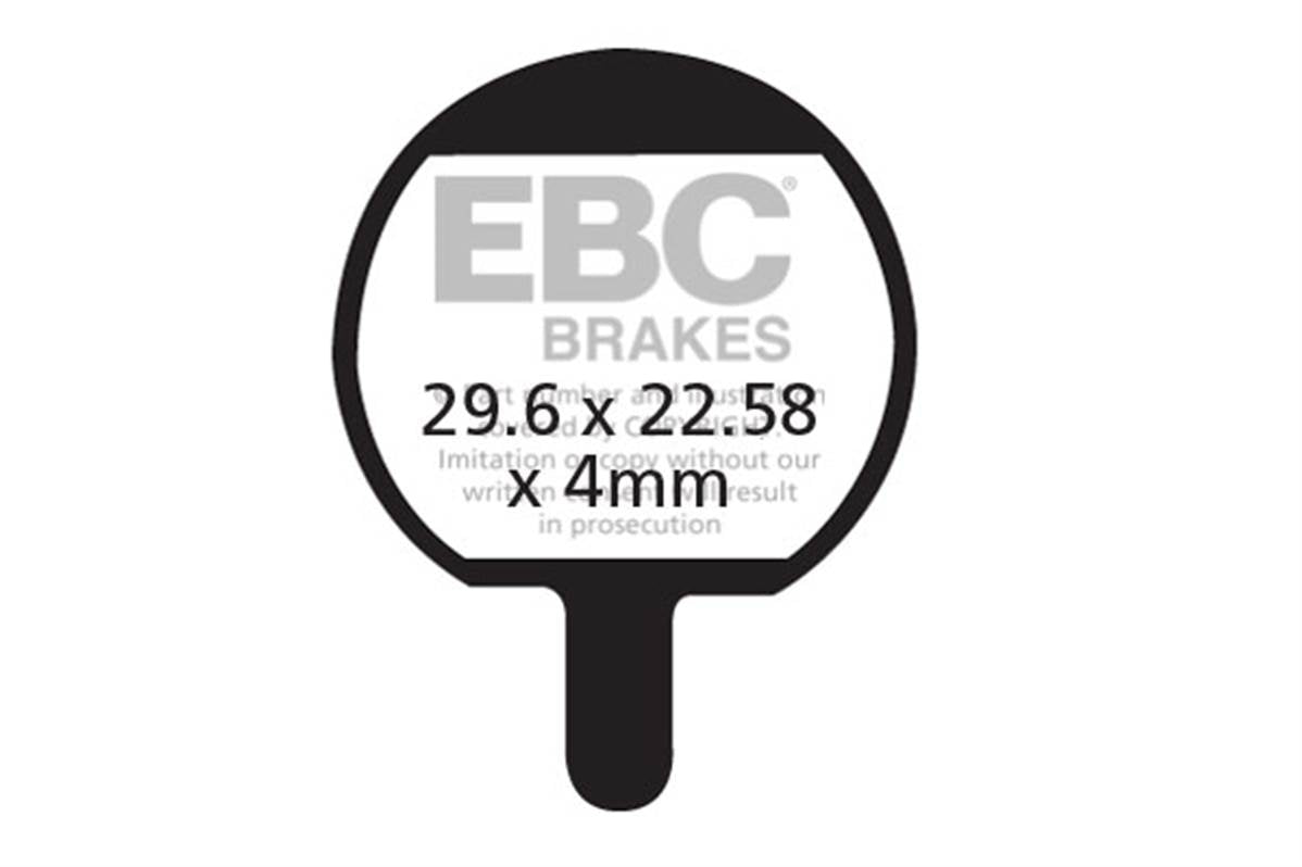 Ebc - Brake Pad Hayes Sole - Mx 2 Et 3 Organic (Dh)