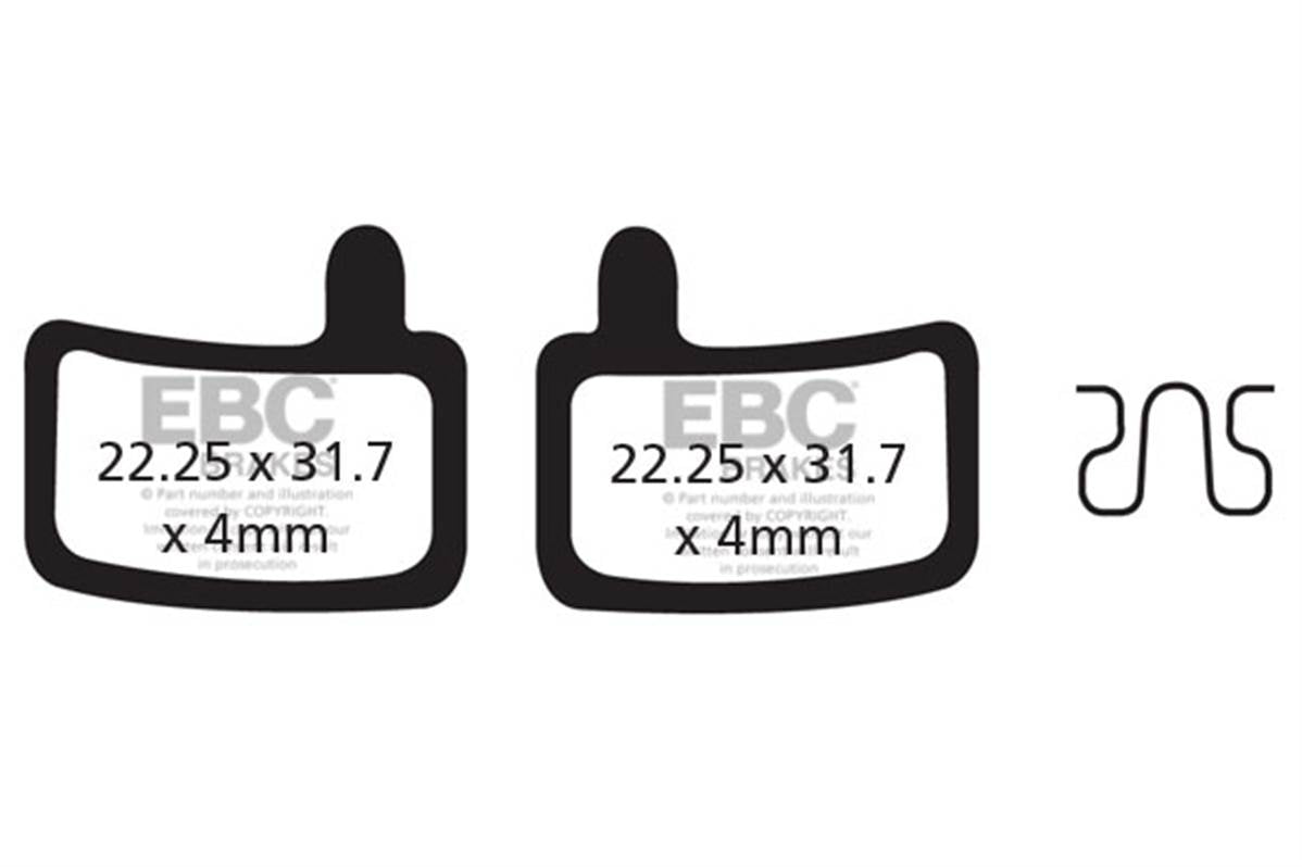 Ebc - Brake Pad Hayes Stroker Trail Organic (Dh)