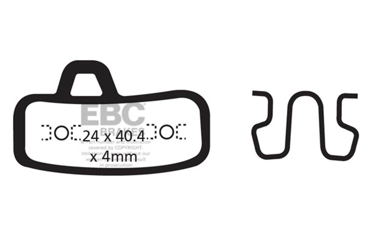 Ebc - Brake Pad Hayes Stroker Ace Organic