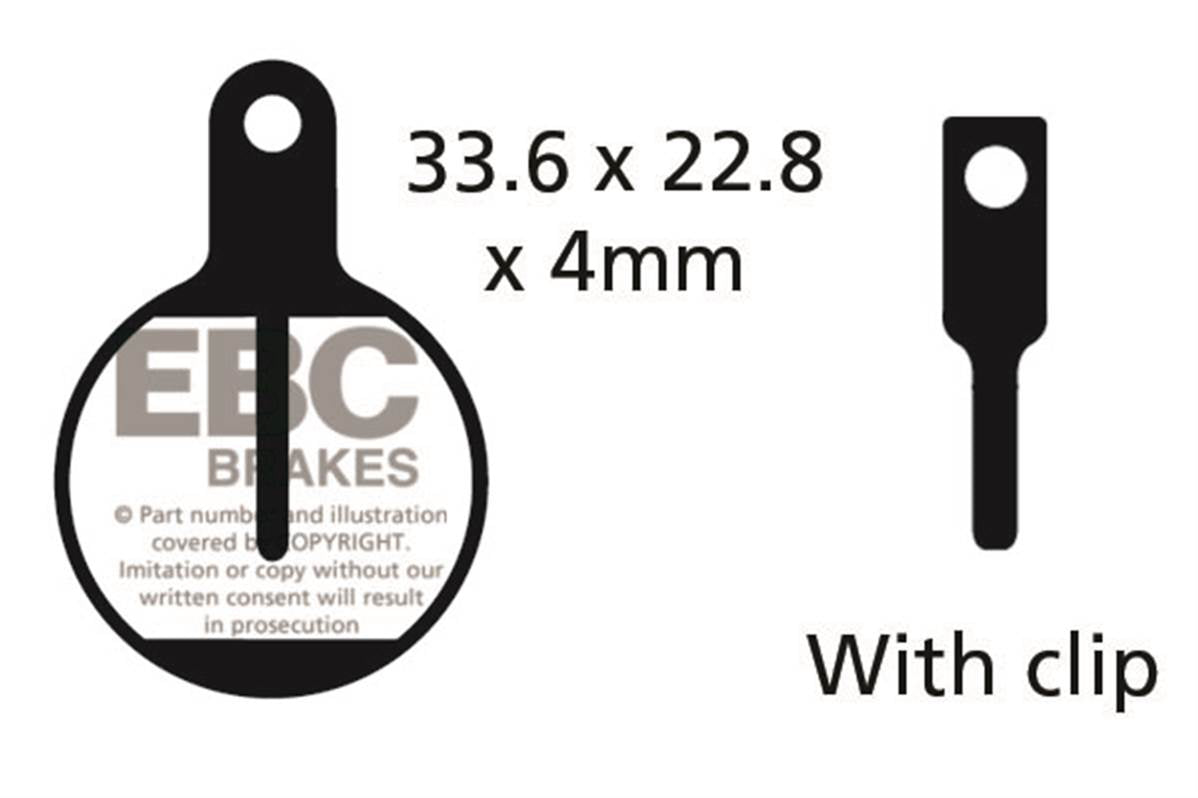 Ebc - Brake Pad Tektro Lyra Mechanical 2011 Organic