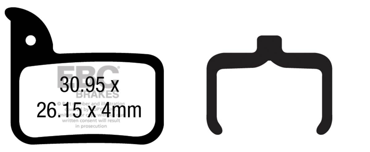 Ebc - Brake Pad Sram Red 22/Force Cx1/22 Rival 22 2014 Organic