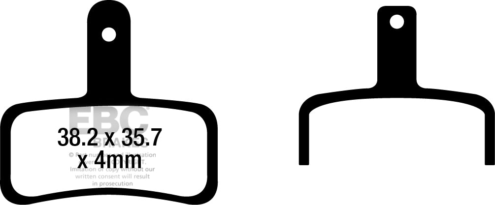 Ebc - Brake Pad Trekking Formula Mtb Pad Green