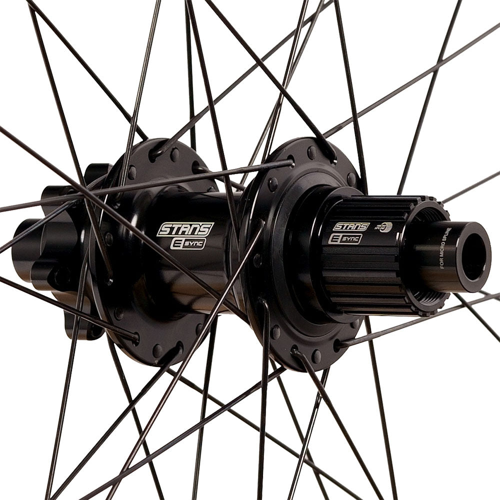 Stan's NoTubes - Hub, Rear, Stans, E-Sync, 6B, 32H, 12X142, Ta, Shim MS