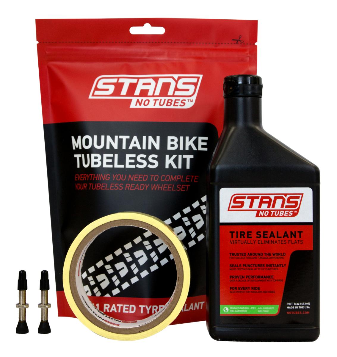 Stan's NoTubes - Tubeless Kit, Mtb, 21mm Tape, 44mm Valve
