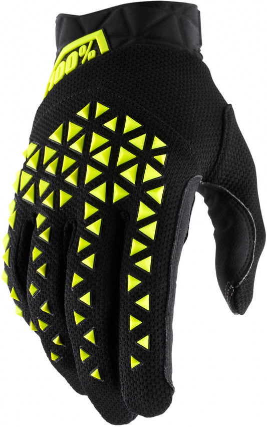 AIRMATIC CE GLOVES BLACK/FLUO YELLOW