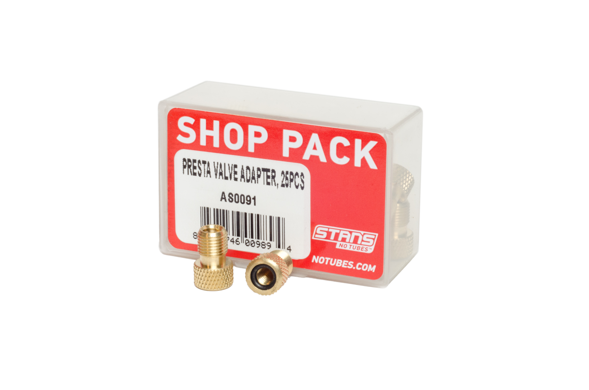 Stan's NoTubes - Presta Valve Adapte, Shop Pack, 25pcs