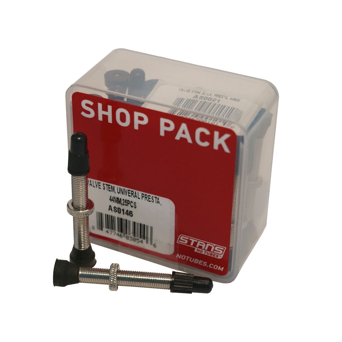 Stan's NoTubes - Valve Stem, Universal Presta, 44mm, Shop Pack, 25pcs