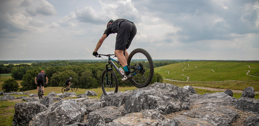 Kleurcodes voor moeilijkheidsgraad MTB-routes in de maak