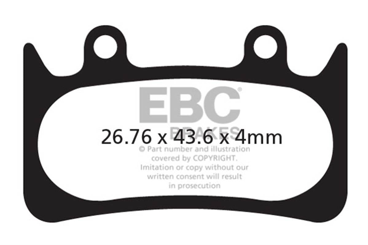 Ebc - Brake Pad Hope 6 Pistons Mono 6 Ti Organic (Dh)