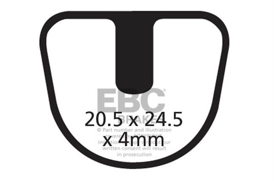 Ebc - Brake Pad Joytech Mechanical Organic