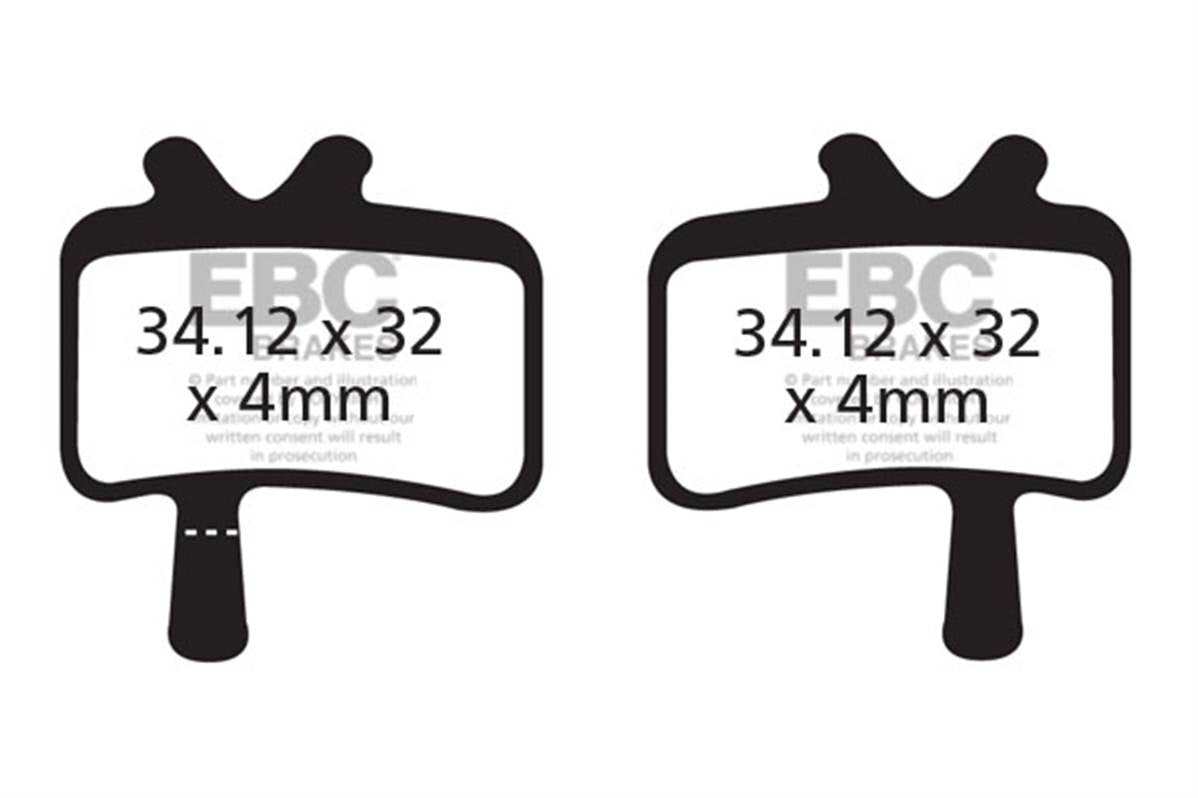 Ebc - Brake Pad Avid Juicy Hydr Organic (Dh)