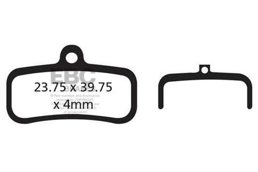 Ebc - Brake Pad Shimano Saint 2009 Organic  Xt/Xtr/ 4 Pistons