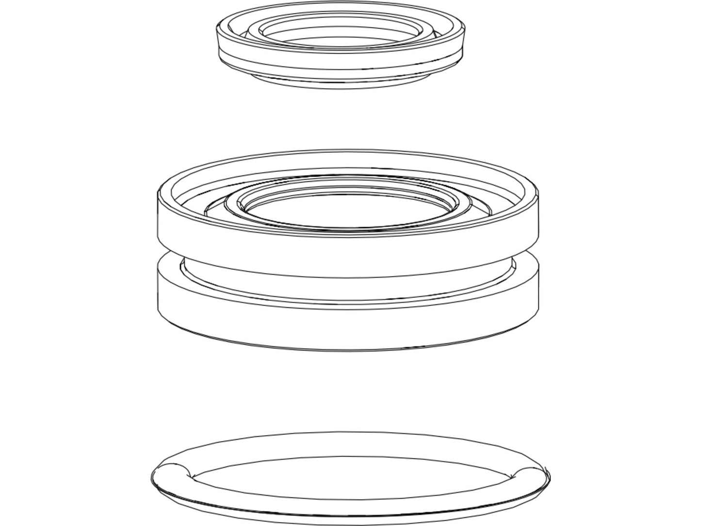 FORK DAMPER SEALHEAD ASSEMBLY - MOCO 32mm 12.5 ALUMINUM SHAFT- SIDB (2014-PRESENT), REVELATION (2014