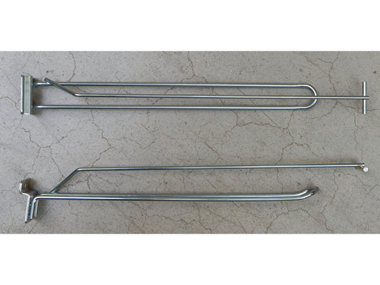 Displayhook for slatwall incl. lableholder 30cm