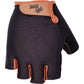 Short finger glove Black N Tan