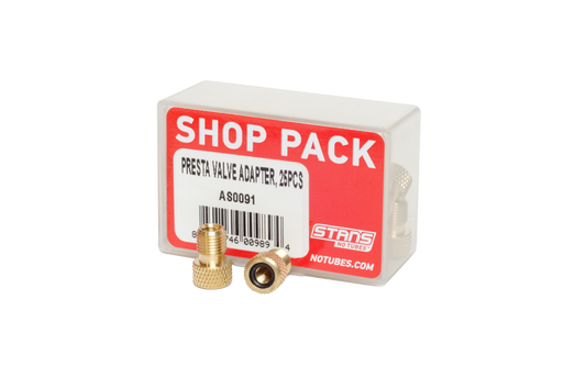 Stan's NoTubes - Presta Valve Adapte, Shop Pack, 25pcs